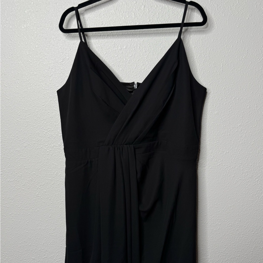 city chic delatable drape mini dress black Size M/18